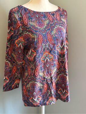 Talbot parsley mid sleeve top.